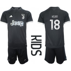 Juventus Moise Kean #18 Koszulka Trzecich Dziecięca 2023-24 Krótki Rękaw (+ Krótkie spodenki)